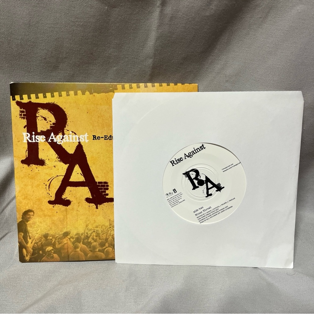 45RPM, RISE AGAINST ' RE-EDUCATION'THOUGH LABOR' NM ' ROCK ' PROMO - Picture 2 of 6